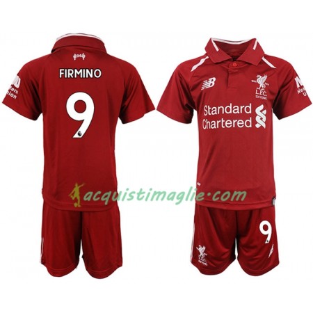 Divisa di Calcio Liverpool FIRMINO 9 Bambino Prima 2018/2019